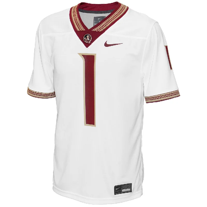 Stretch-Fit Technical Performance Men's SportswearNike Men's Florida State 2024 Replica Football Jersey - White