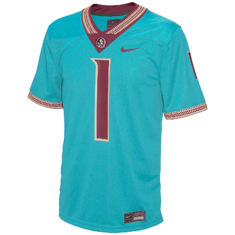 Modern and Versatile Men's SportswearNike Men's Florida State 2024 Replica Football Jersey - Turquoise