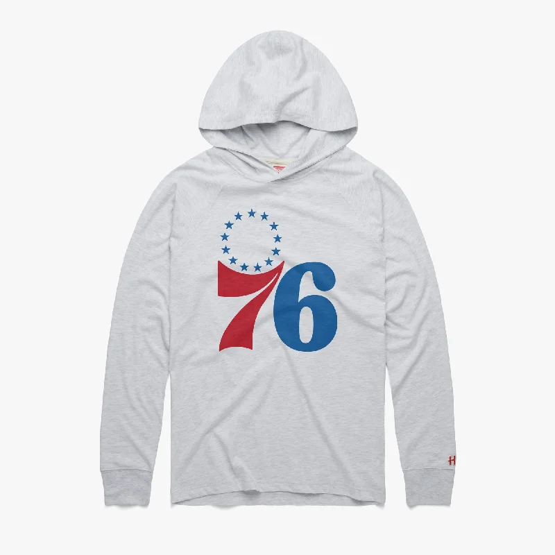 Men's Shirts with Graphic PrintsPhiladelphia 76ers Logo Lightweight Hoodie