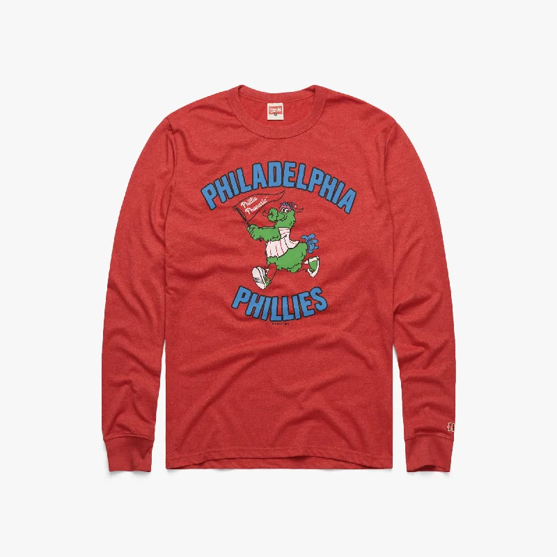 Men's Shirts with Appliquéd SleevesPhiladelphia Phillies Phanatic Long Sleeve Tee