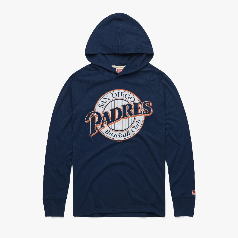 Men's Shirts with Ruffled HemlinesSan Diego Padres '92 Lightweight Hoodie