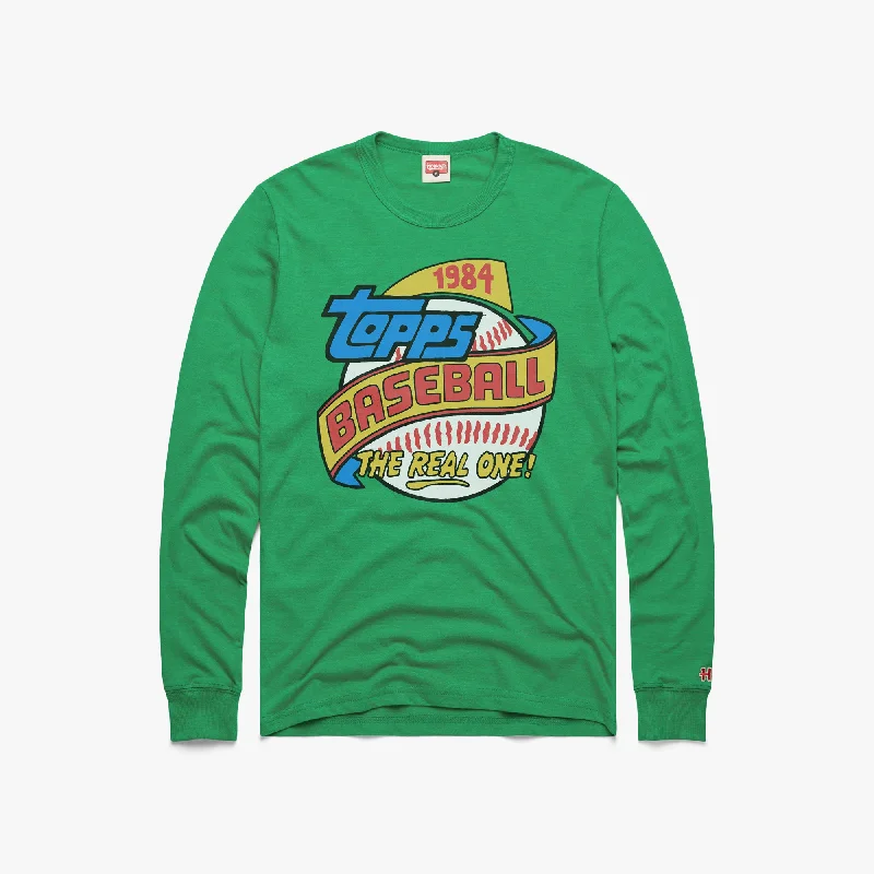 Men's Shirts with Antimicrobial TreatmentTopps Baseball 1984 Long Sleeve Tee