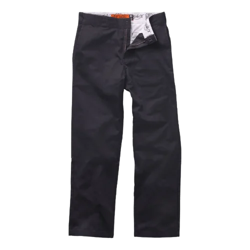 Men's Pants with Faux Leather PatchesWEST COAST CHOPPERS AUSTIN WORKPANT – CHARCOAL