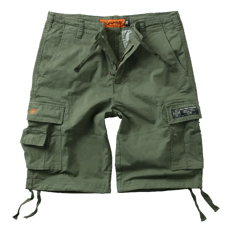 Men's Unique and Designer Bottom Wear for a Statement LookWCC CFL CARGO SHORTS - VINTAGE OLIVE GREEN